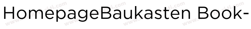 HomepageBaukasten Book字体转换
